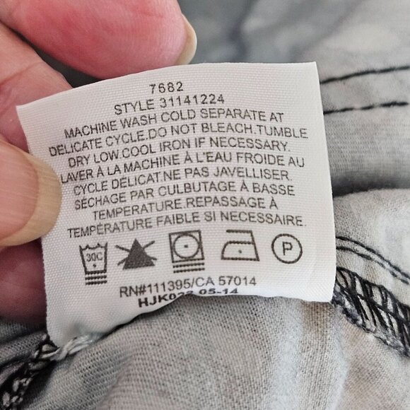 Tory Burch Walker Jeans Pants Size 25 Dotted Pony Print Denim Stretch Ankle - Picture 10 of 14